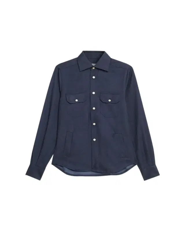 en's Cashmere Twill Double-Pocket Button-Down Shirt en's Cashmere Twill Double-Pocket Button-Down Shirt