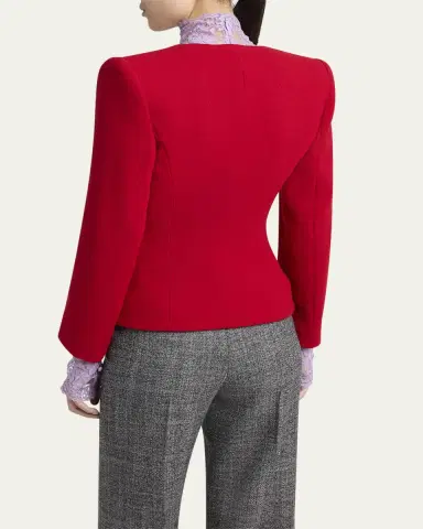 Valentino Garavani Bow Wrap Blazer Jacket | Thumbnail 3