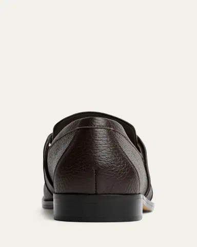 Bottega Veneta Men's Astaire Grainy Leather Knot Loafers | Thumbnail 4 Bottega Veneta Men's Astaire Grainy Leather Knot Loafers | Thumbnail 4