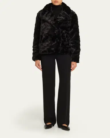 FAZ The Bleeker Faux-Fur Peacoat | Thumbnail 2 FAZ The Bleeker Faux-Fur Peacoat | Thumbnail 2