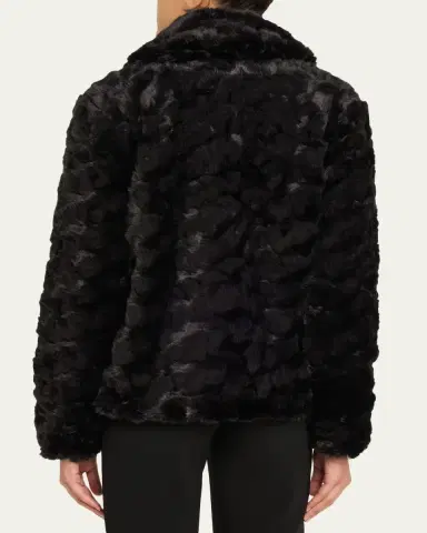 FAZ The Bleeker Faux-Fur Peacoat | Thumbnail 3 FAZ The Bleeker Faux-Fur Peacoat | Thumbnail 3