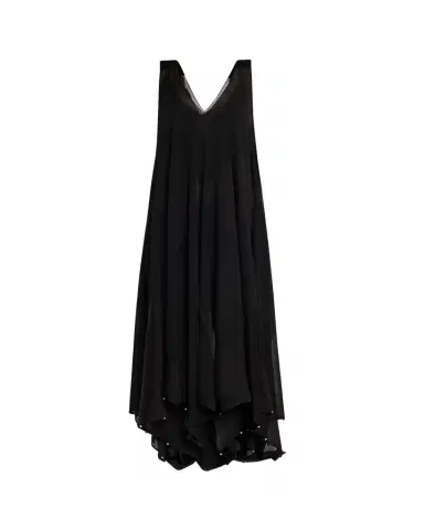 Lanvin Flowy Bow Asymmetric Maxi Dress | Thumbnail 1 Lanvin Flowy Bow Asymmetric Maxi Dress | Thumbnail 1