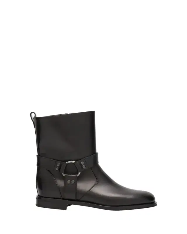 Calica Leather Moto Ankle Booties