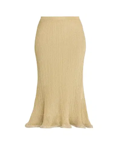Simkhai Brighton Fluted Shimmer Plisse Midi Skirt | Thumbnail 1