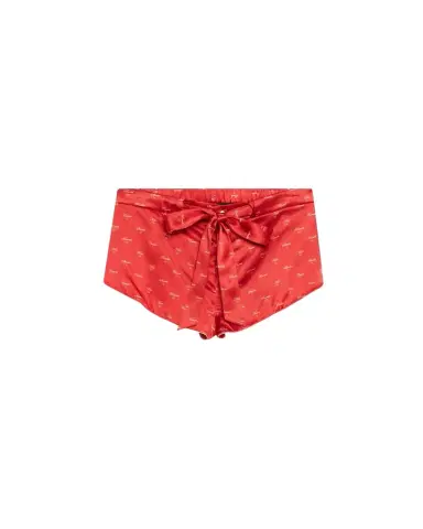 Kiki De Montparnasse Kiss-Print Silk Lounge Shorts | Thumbnail 1 Kiki De Montparnasse Kiss-Print Silk Lounge Shorts | Thumbnail 1