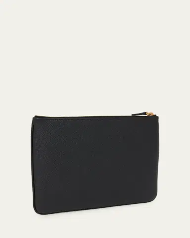 Valentino Garavani Medium Grain Leather Flat Pouch Bag | Thumbnail 3