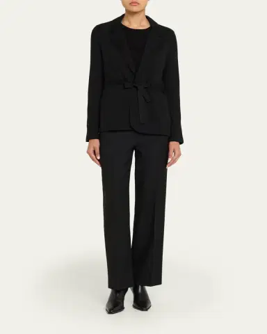 MAJESTIC FILATURES Wrap-Front French Terry Blazer | Thumbnail 2 MAJESTIC FILATURES Wrap-Front French Terry Blazer | Thumbnail 2