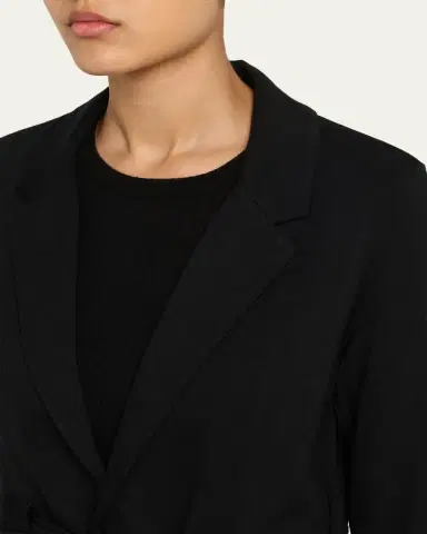MAJESTIC FILATURES Wrap-Front French Terry Blazer | Thumbnail 5 MAJESTIC FILATURES Wrap-Front French Terry Blazer | Thumbnail 5