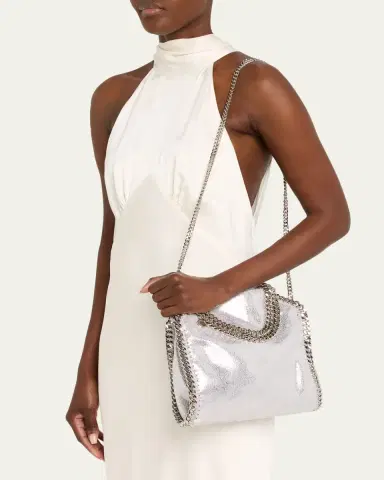 Stella McCartney Falabella Mini Metallic Tote Bag | Thumbnail 2