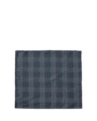 Anderson & Sheppard Men's Silk Prince of Wales Pocket Square | Thumbnail 1