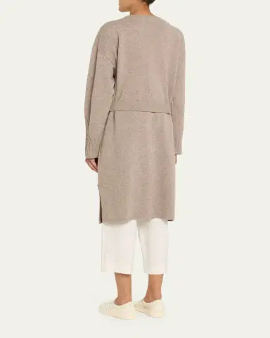 MAJESTIC FILATURES Rib Knit Merino Wool Wrap Cardigan | Thumbnail 3 MAJESTIC FILATURES Rib Knit Merino Wool Wrap Cardigan | Thumbnail 3