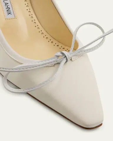 Manolo Blahnik 45mm Martebal Satin Ballerina Pumps | Thumbnail 3