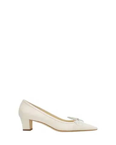 Manolo Blahnik 45mm Martebal Satin Ballerina Pumps | Thumbnail 1