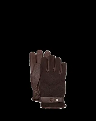 Hestra Gloves Men's Christopher Elk Leather and Cashmere Knit Gloves | Thumbnail 2