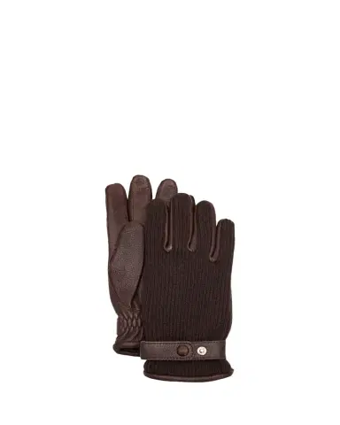 Hestra Gloves Men's Christopher Elk Leather and Cashmere Knit Gloves | Thumbnail 1 Hestra Gloves Men's Christopher Elk Leather and Cashmere Knit Gloves | Thumbnail 1