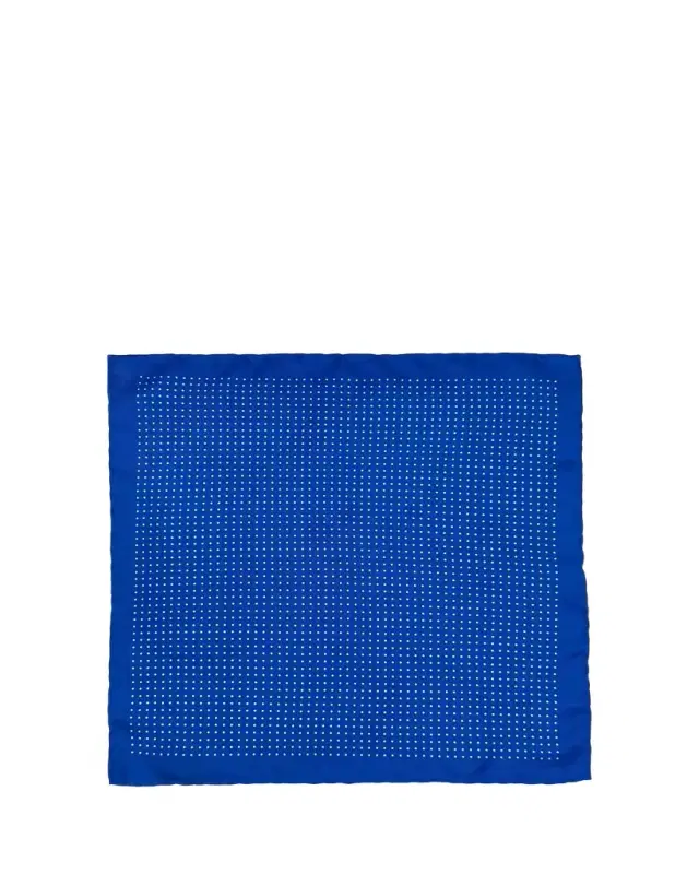 Men's Silk Polka Dot Pocket Square
