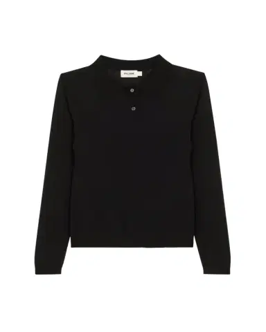 STILL HERE Fine-Knit Polo Sweater | Thumbnail 1 STILL HERE Fine-Knit Polo Sweater | Thumbnail 1