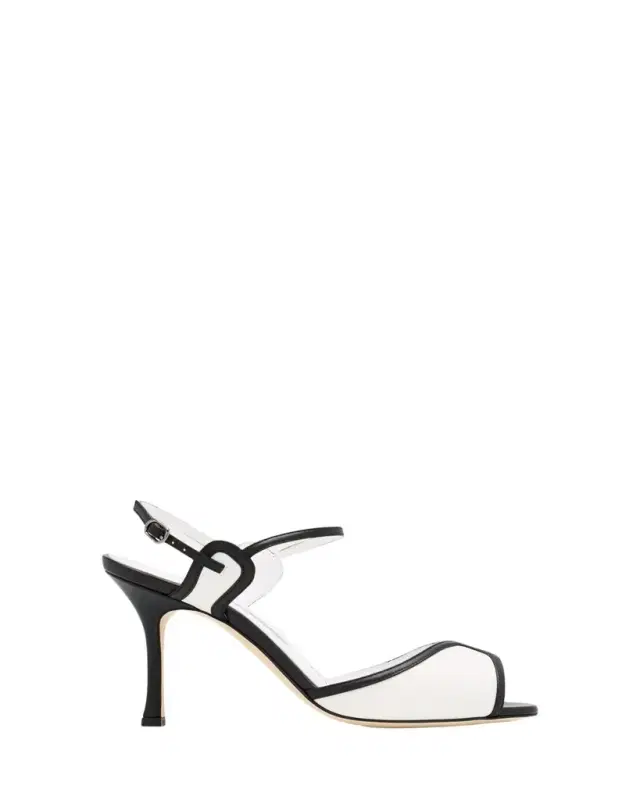 90mm Todda Bicolor Leather Sandals