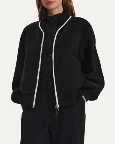 Varley Hansley Fleece Bomber Jacket | Thumbnail 4 Varley Hansley Fleece Bomber Jacket | Thumbnail 4