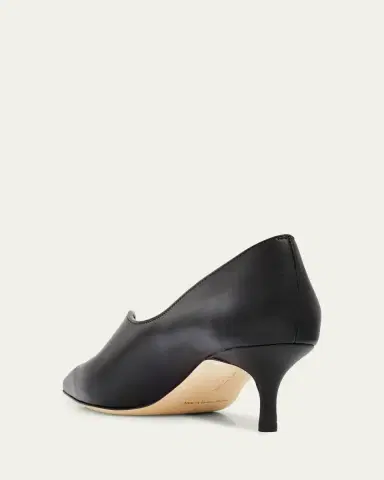 Manolo Blahnik Sokoso Snip-Toe Leather Pumps | Thumbnail 2 Manolo Blahnik Sokoso Snip-Toe Leather Pumps | Thumbnail 2