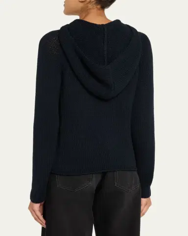 STILL HERE Bear Hooded Zip-Up Sweater | Thumbnail 3