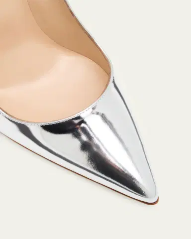 Manolo Blahnik 105mm BB Metallic Leather Pumps | Thumbnail 3