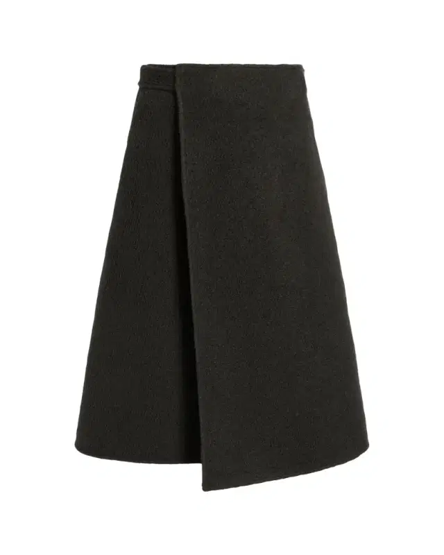 Proenza Schouler Bodhi Bouclé Twill A-Line Wrap Skirt