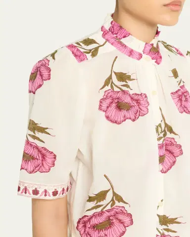 ALIX OF BOHEMIA Winn Fuchsia Poppy Blouse | Thumbnail 5 ALIX OF BOHEMIA Winn Fuchsia Poppy Blouse | Thumbnail 5
