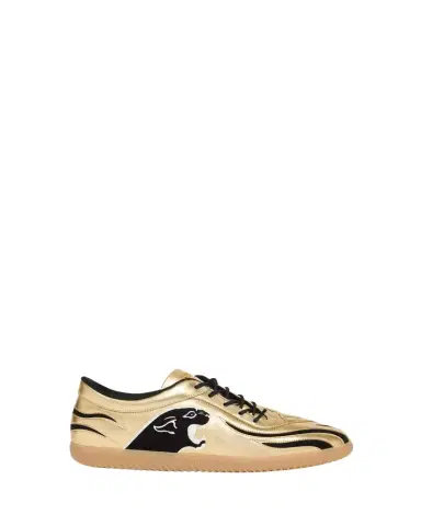 Valentino Garavani Men's Kicky Asymmetrical Metallic Leather Sneakers | Thumbnail 1 Valentino Garavani Men's Kicky Asymmetrical Metallic Leather Sneakers | Thumbnail 1