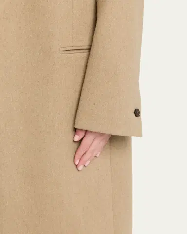 Toteme Classic Wool Single-Breasted Winter Coat | Thumbnail 5 Toteme Classic Wool Single-Breasted Winter Coat | Thumbnail 5