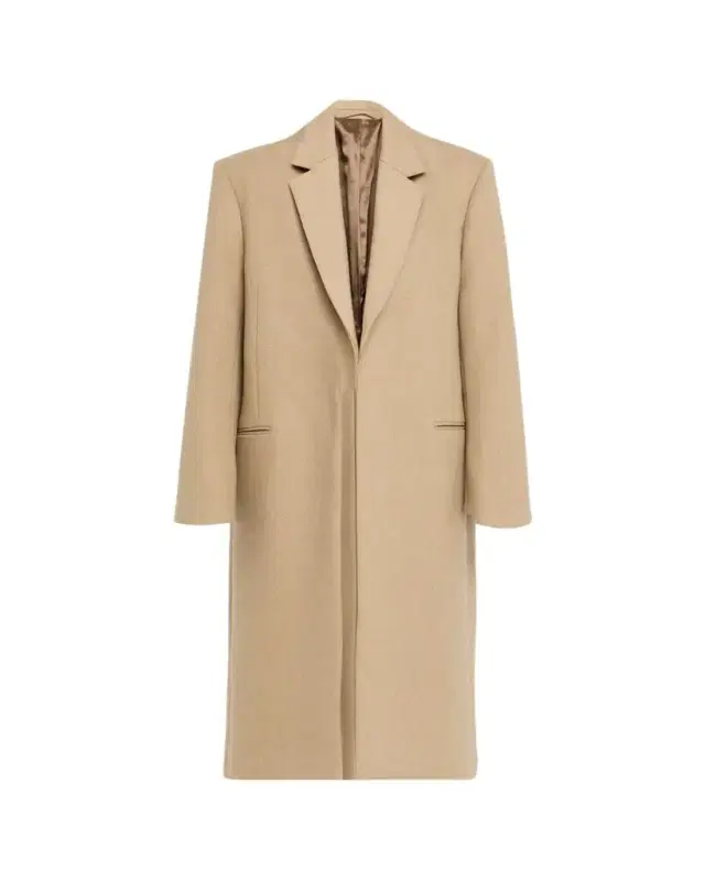 Classic Wool Single-Breasted Winter Coat