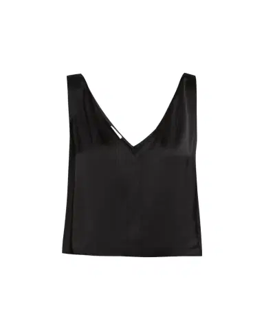 OFFICINE GÉNÉRALE Liana Sleeveless Satin Viscose Top | Thumbnail 1