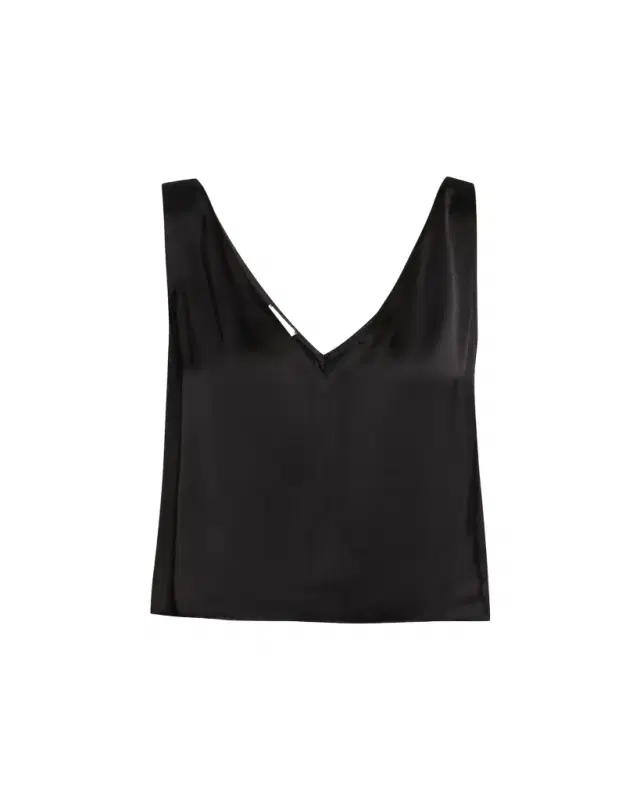 Liana Sleeveless Satin Viscose Top