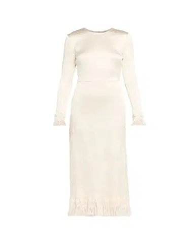 FFORME Mina Frayed Edge Long-Sleeve Midi Dress | Thumbnail 1 FFORME Mina Frayed Edge Long-Sleeve Midi Dress | Thumbnail 1