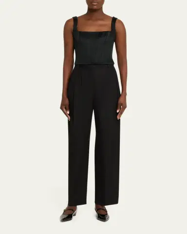 ALICE + OLIVIA Lilianna Satin Corset Top | Thumbnail 2