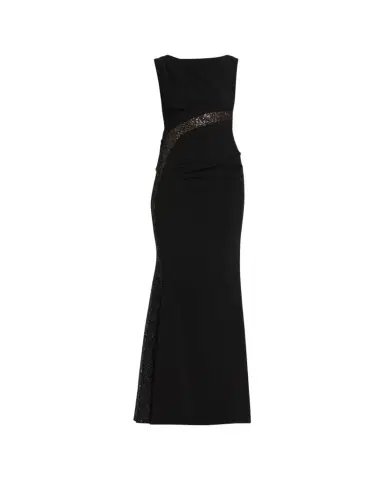 Talbot Runhof Lace-Inset Sleeveless Trumpet Evening Gown | Thumbnail 1 Talbot Runhof Lace-Inset Sleeveless Trumpet Evening Gown | Thumbnail 1