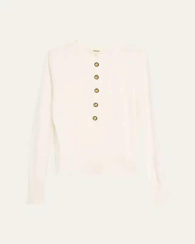 L'Agence Ronda Knit Henley Top