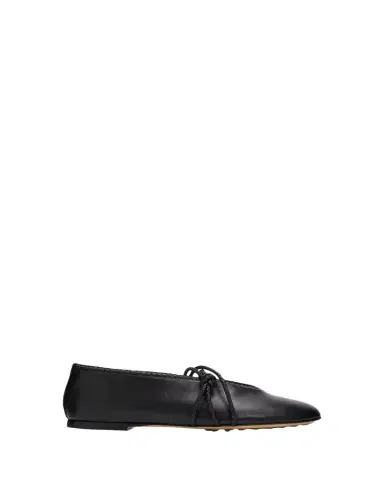 Bottega Veneta Lucia Lagoon Nappa Leather Ballerina Flats | Thumbnail 1 Bottega Veneta Lucia Lagoon Nappa Leather Ballerina Flats | Thumbnail 1