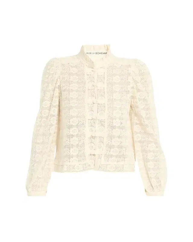 Artemis Long-Sleeve Lace Blouse