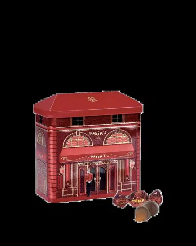 Maxim's de Paris Maxim's Restaurant Milk Chocolate Balls with Salted Caramel Hearts, 2.8 oz | Thumbnail 2