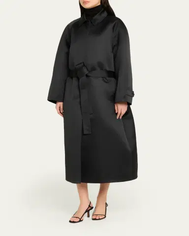 FFORME Koharu Duchesse Satin Oversized Coat | Thumbnail 4 FFORME Koharu Duchesse Satin Oversized Coat | Thumbnail 4