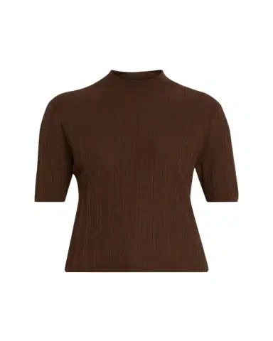 Officine Generale Laya Mock-Neck Lyocell and Wool Knit Sweater | Thumbnail 1