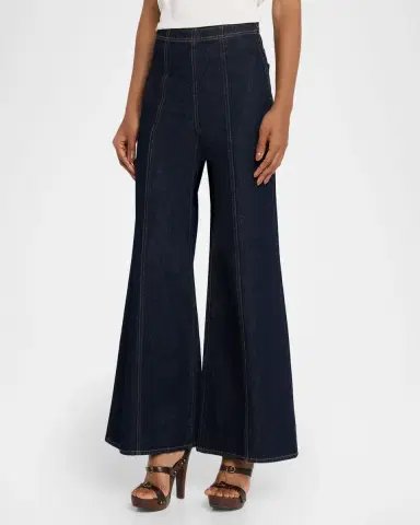 Ulla Johnson The Bianca Front-Seam Wide-Leg Jeans | Thumbnail 3 Ulla Johnson The Bianca Front-Seam Wide-Leg Jeans | Thumbnail 3