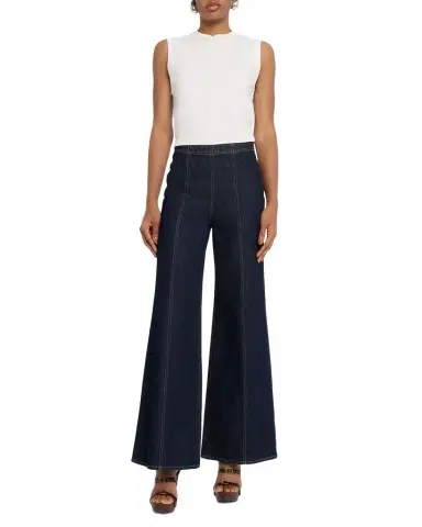 Ulla Johnson The Bianca Front-Seam Wide-Leg Jeans | Thumbnail 1 Ulla Johnson The Bianca Front-Seam Wide-Leg Jeans | Thumbnail 1