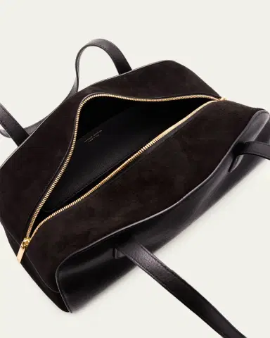 MANSUR GAVRIEL Helios Leather & Suede East-West Shoulder Bag | Thumbnail 4