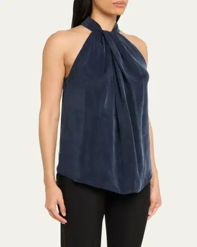 Silvia Tcherassi Shela Twisted Sleeveless Blouse | Thumbnail 4 Silvia Tcherassi Shela Twisted Sleeveless Blouse | Thumbnail 4