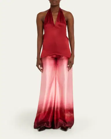 Silvia Tcherassi Andie Degrade Silk Wide-Leg Pants | Thumbnail 2 Silvia Tcherassi Andie Degrade Silk Wide-Leg Pants | Thumbnail 2