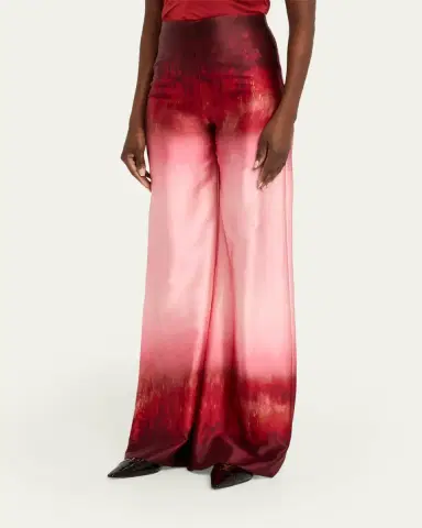 Silvia Tcherassi Andie Degrade Silk Wide-Leg Pants | Thumbnail 4 Silvia Tcherassi Andie Degrade Silk Wide-Leg Pants | Thumbnail 4