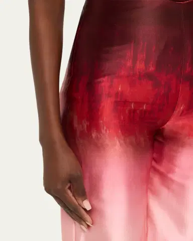 Silvia Tcherassi Andie Degrade Silk Wide-Leg Pants | Thumbnail 5