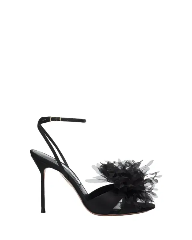105mm Poeme Satin Sandals